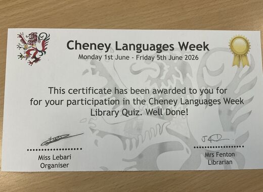 Library Quiz Certificate Languages Week June 2026